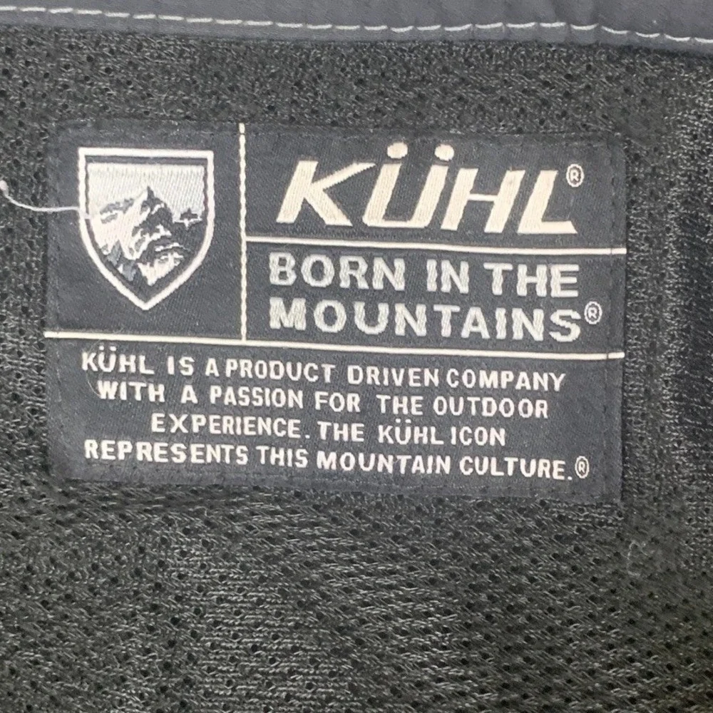 Kuhl Mens Hiking Shorts Gray Size 34 Contrast Stitch Outdoor Trekking Cargo